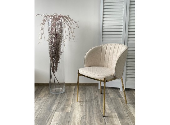 Стул DIANA TRF-11 светло-бежевый / золотой каркас в Кургане