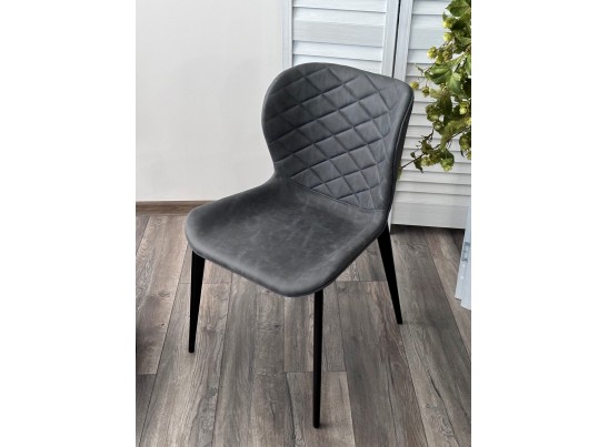 Стул КЛОД, цвет Kiprus-12 Темно-серый, искусственная замша / черный каркас в Кургане