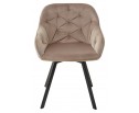 Стул GALE 360 град. поворот. BLUVEL-40 BEIGE, велюр/ черный каркас, в Кургане