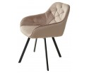 Стул GALE 360 град. поворот. BLUVEL-40 BEIGE, велюр/ черный каркас, в Кургане