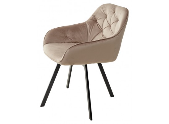 Стул GALE 360 град. поворот. BLUVEL-40 BEIGE, велюр/ черный каркас, в Кургане