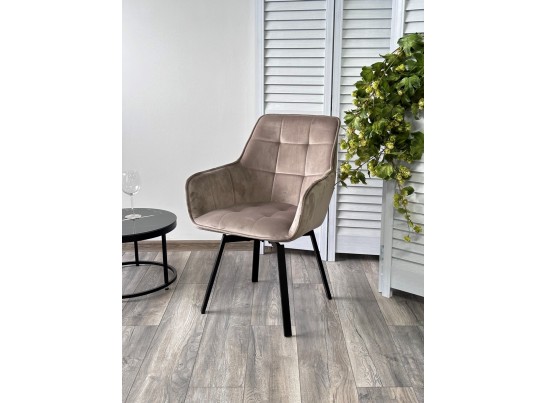 Стул MAVERICK 360 град. поворот. BLUVEL-40 BEIGE/ черный каркас, в Кургане