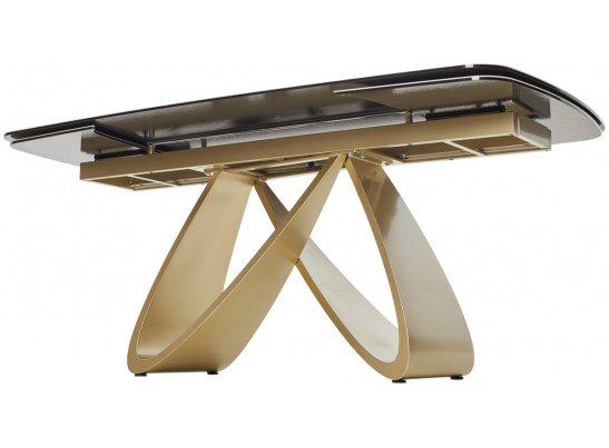 Стол PALACIO 180 KL-188 Контрастный мрамор матовый, итальянская керамика/ Шампань, ®DISAUR в Кургане