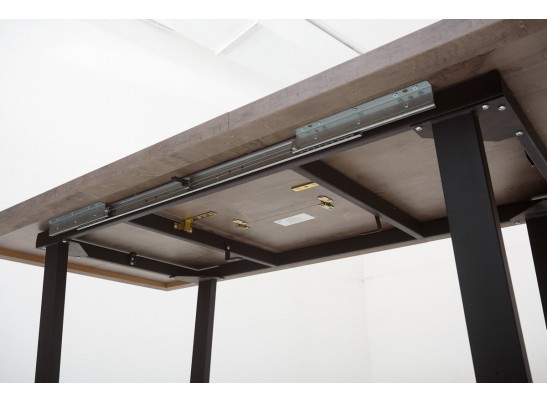 Стол ЛОФТ 138 Оникс/ Черный в Кургане