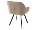 Стул GALE 360 град. поворот. BLUVEL-40 BEIGE, велюр/ черный каркас, в Кургане