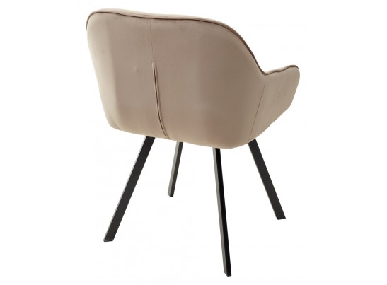 Стул GALE 360 град. поворот. BLUVEL-40 BEIGE, велюр/ черный каркас, в Кургане