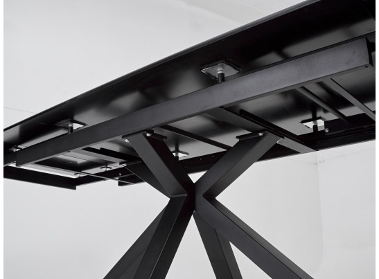 Стол ALTO 160 NERO KL-116 Черный мрамор матовый, итальянская керамика/ черный каркас в Кургане