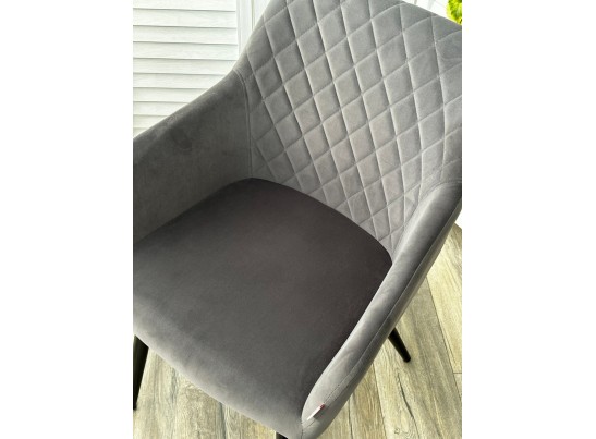 Стул BRANDY 505-38 Графит, велюр "беспальчиковый" / черный каркас, в Кургане