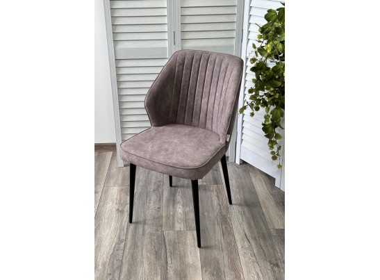 Стул SEATTLE-V Kashemir 925 Серо-коричневый, велюр / черный каркас в Кургане