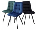 Стул CHILLI SQUARE BLUVEL-78 GREEN, велюр / черный каркас, в Кургане