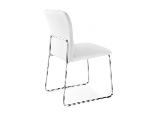 Стул FRIDA CB/1806-SK MT.P77 CHROMED/ SKUBA S92 OPTIC WHITE в Кургане
