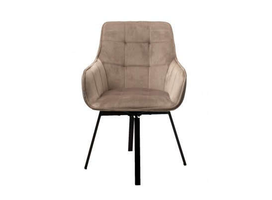 Стул MAVERICK 360 град. поворот. BLUVEL-40 BEIGE/ черный каркас, в Кургане