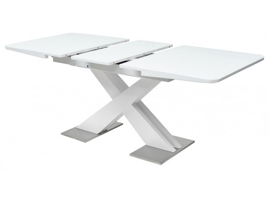 Стол CONTI 140 WHITE GLASS белый глянец в Кургане