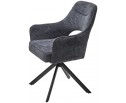 Стул GUARA 180 град. поворот. цвет серый RAVEN 18 / черный каркас, ®DISAUR в Кургане