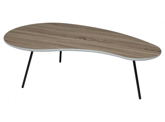 Стол журнальный WOOD61 #4 дуб серо-коричневый винтажный M-city в Кургане