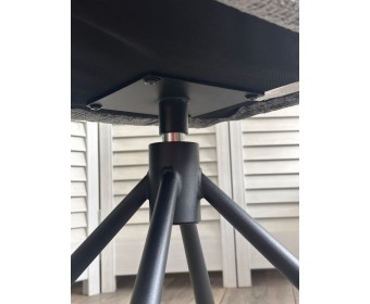 Стул EILAT 360 град. поворот с возвратом, Cremona-95 серый, ткань / Черный, ®DISAUR