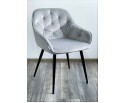 Стул BREEZE BLUVEL-03 LIGHT GREY, велюр / черный каркас в Кургане