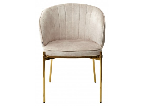 Стул DIANA VBP-207 античный бежевый, велюр / золотой каркас в Кургане