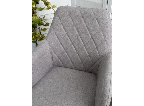 Стул NOVARA Barrel-83 Серый, ткань / черный каркас / Товарный знак DISAUR в Кургане