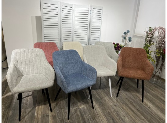 Стул BRANDY WZ2042-16 бледно-васильковый фактурный велюр/ черный каркас в Кургане