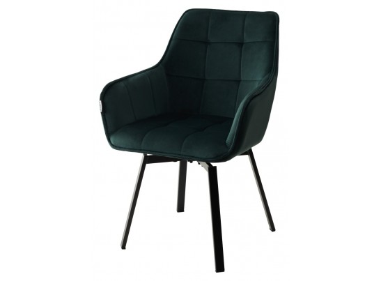 Стул MAVERICK 360 град. поворот. BLUVEL-78 GREEN/ черный каркас, в Кургане