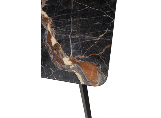 Стол АРУБА 140 МЕЙДЖИК, стекло / черный каркас в Кургане