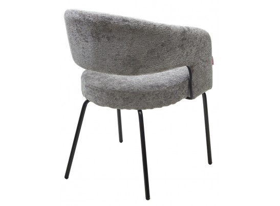 Стул SNUG 3018-17 серый, шенилл / черный каркас, ®DISAUR в Кургане