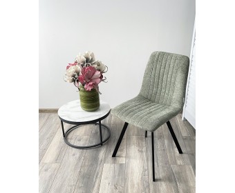 Стул ELVIS WZ2042-12 авокадо фактурный велюр / черный каркас 