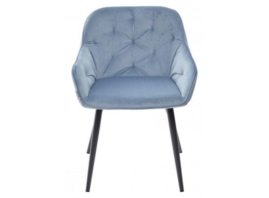 Стул BREEZE G108-56 пудровый синий/темно-серый каркас, велюр в Кургане