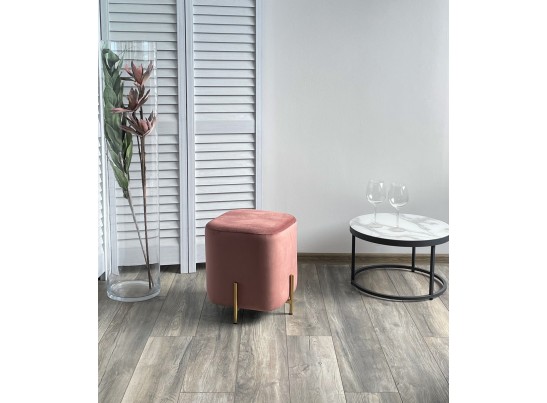 Пуф для гостиной ARES BLUVEL-52 PINK / GOLD в Кургане