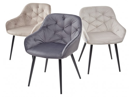 Стул BREEZE G108-56 пудровый синий/темно-серый каркас, велюр в Кургане