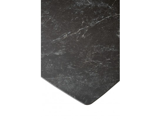 Стол ACUTO2 170 BLACK MARBLE Черный мрамор матовый, керамика/ черный каркас NEW! в Кургане