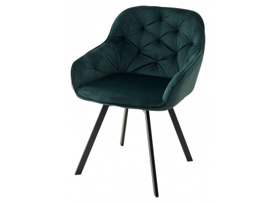 Стул GALE 360 град. поворот. BLUVEL-78 GREEN, велюр/ черный каркас, в Кургане