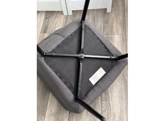 Стул NOVARA Barrel-83 Серый, ткань / черный каркас / Товарный знак DISAUR в Кургане