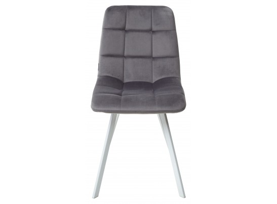 Стул CHILLI SQUARE G108-12 антрацит, велюр / белый каркас в Кургане