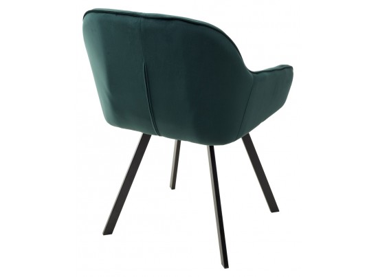 Стул GALE 360 град. поворот. BLUVEL-78 GREEN, велюр/ черный каркас, в Кургане