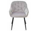 Стул BREEZE BLUVEL-03 LIGHT GREY, велюр / черный каркас в Кургане