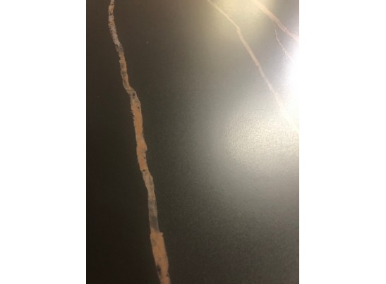 Стол CORNER 120 MATT GOLDEN BLACK SINTERED STONE / BLACK в Кургане