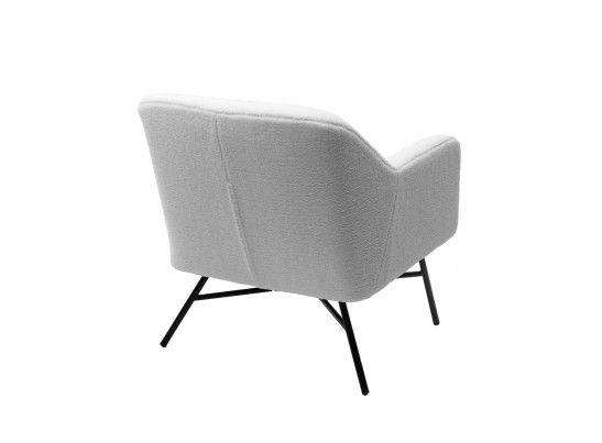 Кресло SHEEP NINI-01 Белый, teddy / черный каркас в Кургане