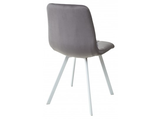 Стул CHILLI SQUARE G108-12 антрацит, велюр / белый каркас в Кургане