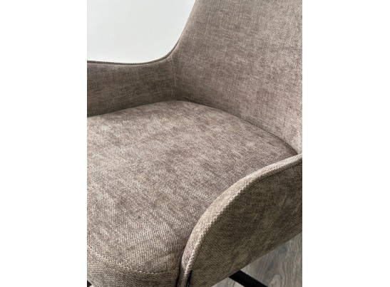 Стул ЛУИДЖИ ДАНС 180 град. поворотный, NORDIC 35 Серо-коричневый / Черный каркас, в Кургане