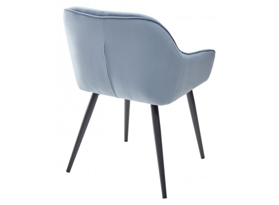 Стул BREEZE G108-56 пудровый синий/темно-серый каркас, велюр в Кургане