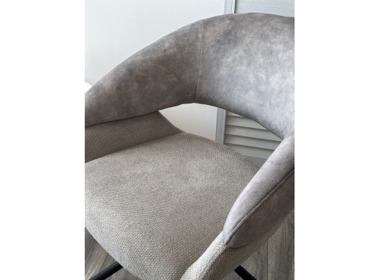 Стул EMBER 360 град. поворот. 7525-180 Серый, велюр/ ENJOY-451 Серый, ткань/ Черный, ®DISAUR в Кургане