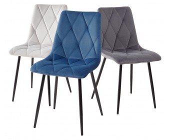 Стул NAPOLI UF910-18 NAVY BLUE, велюр 
