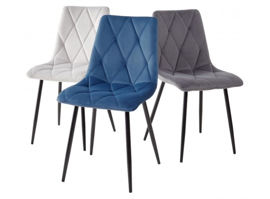 Стул NAPOLI UF910-18 NAVY BLUE, велюр в Кургане