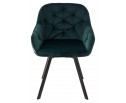 Стул GALE 360 град. поворот. BLUVEL-78 GREEN, велюр/ черный каркас, в Кургане