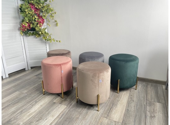 Пуф для гостиной RICE BLUVEL-52 PINK / GOLD в Кургане