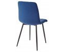 Стул DUBLIN G062-49 синий, велюр/ черный каркас в Кургане