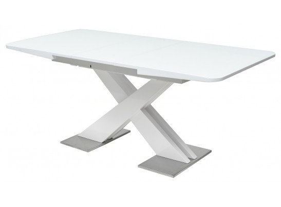 Стол CONTI 140 WHITE GLASS белый глянец в Кургане