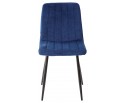 Стул DUBLIN G062-49 синий, велюр/ черный каркас в Кургане